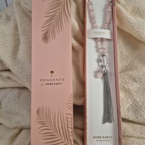 Bomb Party Pink Pendant Necklace